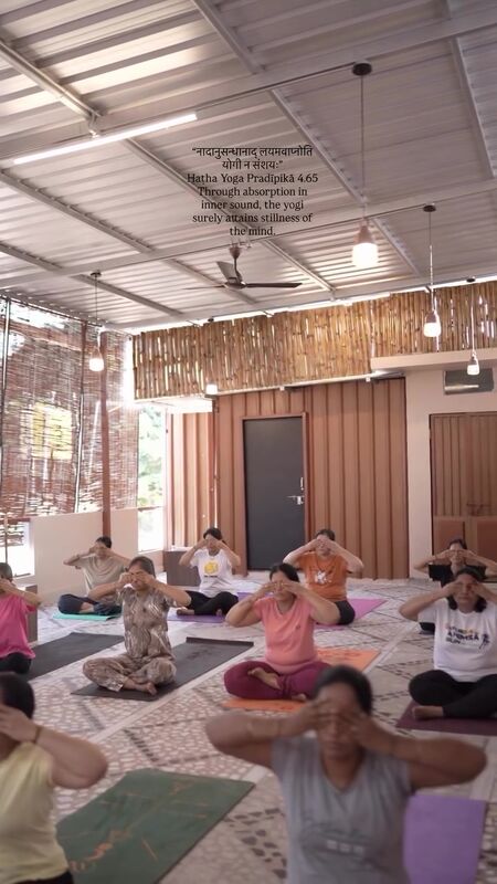 Group meditation moment